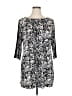 Style&Co Print Black Casual Dress Size XL - photo 1
