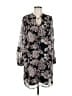 Ann Taylor LOFT 100% Polyester Paisley Black Casual Dress Size M - photo 1