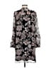 Ann Taylor LOFT 100% Polyester Paisley Black Casual Dress Size M - photo 2
