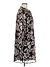 Ann Taylor LOFT 100% Polyester Paisley Black Casual Dress Size M - photo 4