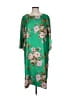 Muse 100% Polyester Print Green Casual Dress Size S - photo 1