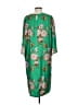Muse 100% Polyester Print Green Casual Dress Size S - photo 2