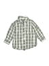 Kenneth Cole REACTION 100% Cotton Checkered-gingham Ivory Long Sleeve Button-Down Shirt 12-18 MO / 18 MO - photo 1