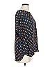 Maurices 100% Polyester Polka Dots Blue Short Sleeve Blouse Size L - photo 4