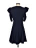 Aqua Solid Blue Casual Dress Size S - photo 2