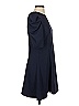 Aqua Solid Blue Casual Dress Size S - photo 4