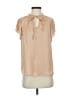 Maison d' Amelie 100% Polyester Tan Short Sleeve Blouse Size XS - photo 1
