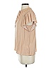 Maison d' Amelie 100% Polyester Tan Short Sleeve Blouse Size XS - photo 5