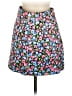 Zara 100% Polyester Floral Blue Pink Casual Skirt Size M - photo 2