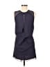 Acne Studios 100% Silk Solid Blue Purple Cocktail Dress Size 32 waist - photo 2