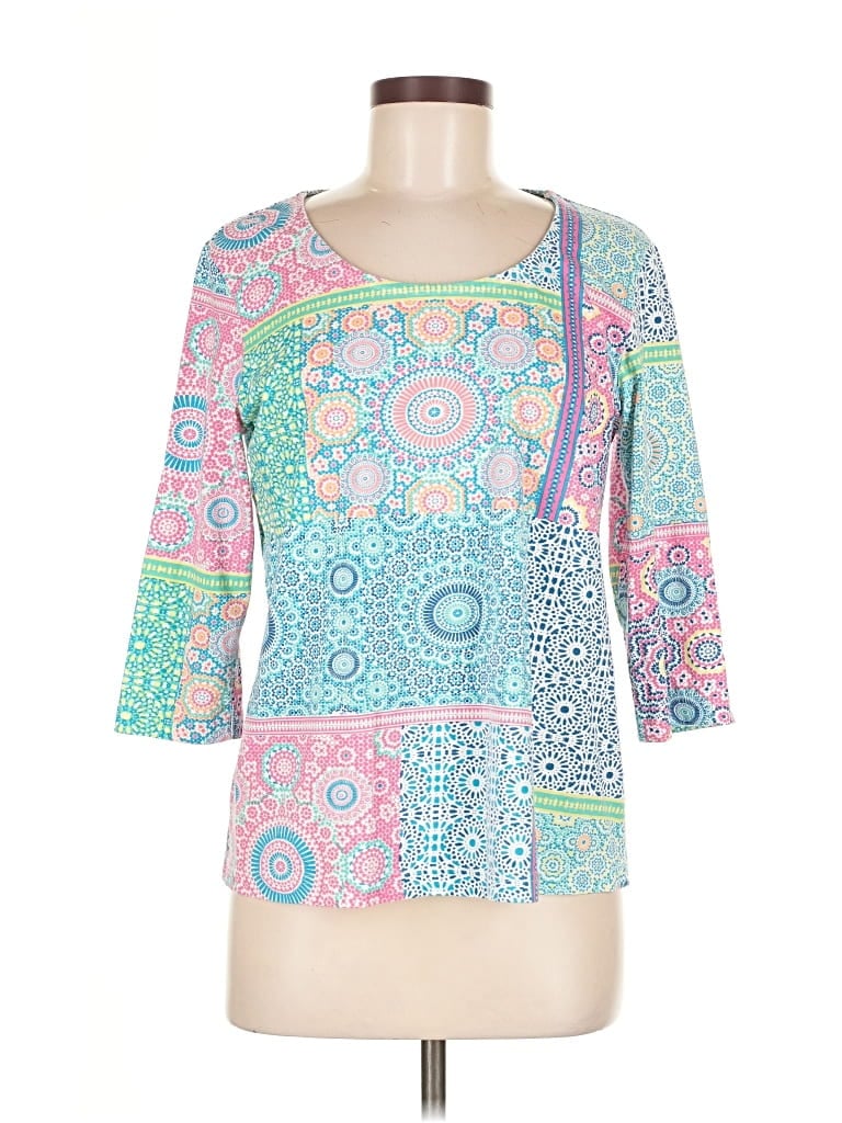 Pre-owned Blair 3/4 Sleeve T-shirt In Blue