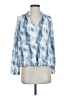 Saylor 100% Polyester Blue 3/4 Sleeve Blouse Size XS - photo 1