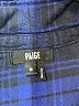 Paige Plaid Blue Long Sleeve Button-Down Shirt Size M - photo 7