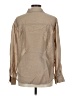 Assorted Brands Metallic Tan Long Sleeve Button-Down Shirt Size M - photo 2
