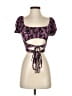 Better be Purple Short Sleeve Blouse Size S - photo 1