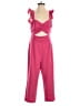 Lovers + Friends Solid Pink Jumpsuit Size S - photo 1