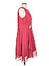 JJ's House 100% Polyester Solid Red Cocktail Dress Size L (estimated) - photo 4