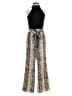 Mi ami Animal Print Gold Jumpsuit Size XXS - photo 1
