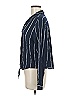 Rails Stripes Blue Long Sleeve Blouse Size M - photo 5