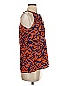 Escapada 100% Rayon Orange Sleeveless Blouse Size XS - photo 4