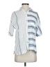 Rails Stripes Blue Short Sleeve Blouse Size XS - photo 1