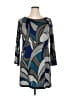 MSK Graphic Gray Casual Dress Size XL (petite) - photo 1