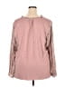 Left Coast by Dolan 100% Polyester Animal Print Pink Long Sleeve Blouse Size 2X - photo 2