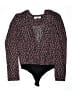 Buddy Love 100% Polyester Black Bodysuit Size L - photo 1