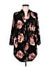 Downeast Floral Black 3/4 Sleeve Blouse Size M - photo 1