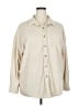 Unbranded Solid Ivory Long Sleeve Blouse Size XXL - photo 1