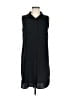 Adrienne Vittadini 100% Polyester Solid Black Casual Dress Size 6 - photo 1