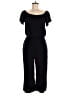 Charles Henry Solid Black Jumpsuit Size M - photo 1