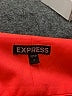 Express 100% Polyester Solid Red Formal Skirt Size 2 - photo 3