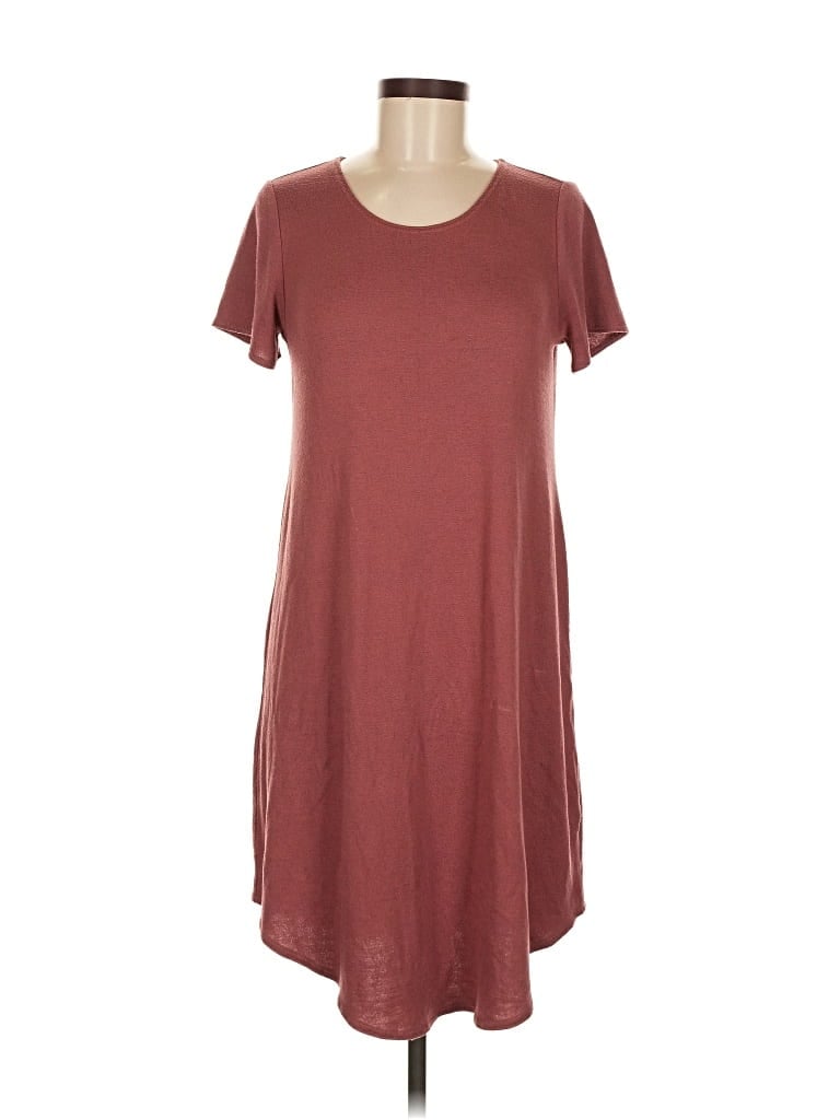 Pre-owned Wilfred Free Casual Dress In Burgundy
