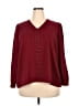 Coco + Carmen Burgundy 3/4 Sleeve Blouse Size XXL - photo 1