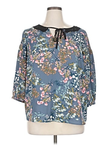 Disney LC Lauren Conrad 3/4 Sleeve Blouse (view 1)