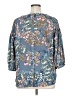 Disney LC Lauren Conrad 100% Polyester Blue 3/4 Sleeve Blouse Size XL - photo 2