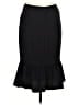 Roman 100% Polyester Solid Black Formal Skirt Size EU 38 / US 8 - photo 2