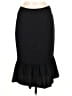 Roman 100% Polyester Solid Black Formal Skirt Size EU 38 / US 8 - photo 1