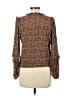 a loves a 100% Rayon Brown Long Sleeve Blouse Size L - photo 2