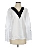 Unbranded 100% Polyester White Long Sleeve Blouse Size S - photo 1