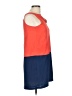 Monteau 100% Polyester Color Block Orange Casual Dress Size M - photo 4