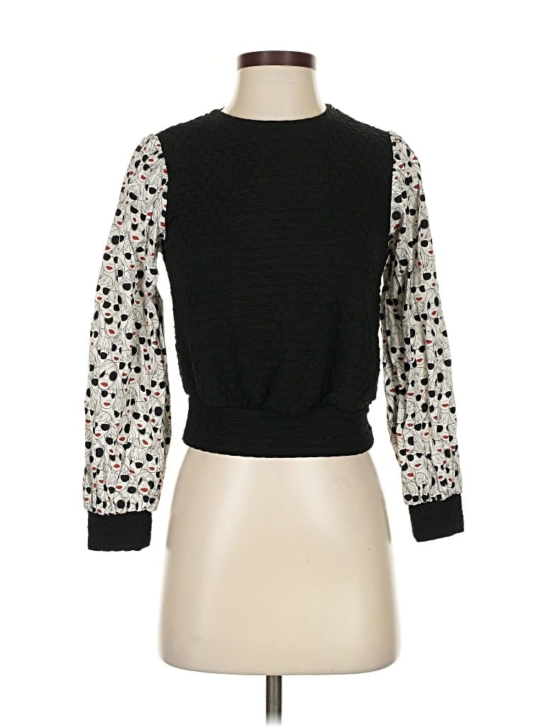 Pre-owned Porridge Long Sleeve Top Black Turtleneck Tops