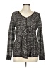 Lana Lee Tweed Gray Cardigan Size L - photo 1