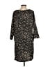 H By Halston 100% Polyester Animal Print Black Casual Dress Size S - photo 2