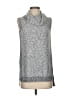 TWO by Vince Camuto Silver Gray Sweater Vest Size S - photo 1