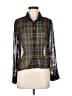 Sans Souci Plaid Green 3/4 Sleeve Blouse Size M - photo 1