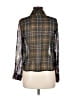 Sans Souci Plaid Green 3/4 Sleeve Blouse Size M - photo 2