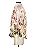 By Anthropologie 100% Polyester Floral Ivory 3/4 Sleeve Blouse Size XXS - photo 5