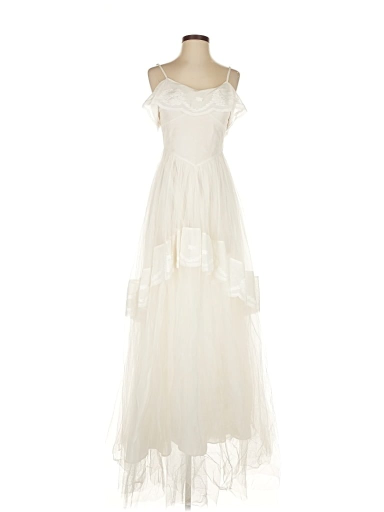 Pre-owned Loveshackfancy Cocktail Dress In White